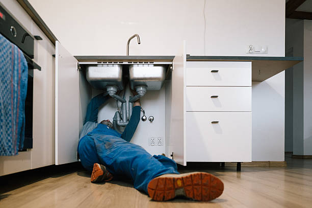 Professional Drain Cleaning technician working in Tatamy, PA